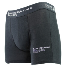 (M, Black) Blank Essentials - 3 Pack Mens Boxer Shorts | Underwear Shorts Elastic Waistband