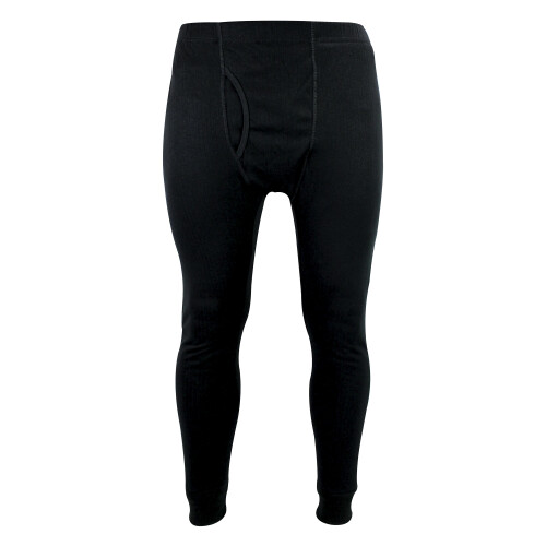 (Medium, Black) THMO - Mens Thermal Super Soft & Warm Long Johns Bottoms