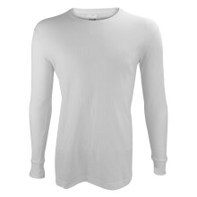 (Medium, Weiß) THMO - Herren 1 Packung Thermo Langarmshirt | THMO | Innenfleece Thermo Unterwäsche