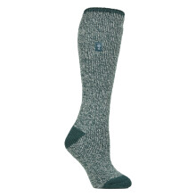 (37-42, Blaugrüner grüner Twist) Heat Holders - Heat Holders - Extra Lange Thermosocken Damen | Warme Socken Für Gummistiefel