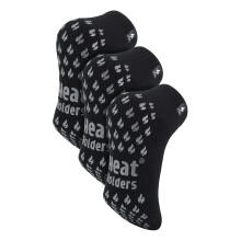 (Dec-14, Schwarz) Heat Holders - Thermo-Hausschuhsocken für Herren - 3er-Pack niedrig geschnittene Socken