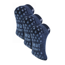 (06-Nov, Marine) Heat Holders - Thermo-Hausschuhsocken für Herren - 3er-Pack niedrig geschnittene Socken