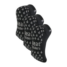 (06-Nov, Holzkohle) Heat Holders - Thermo-Hausschuhsocken für Herren - 3er-Pack niedrig geschnittene Socken