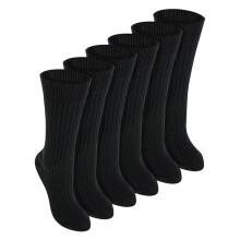 (3-7 Years, Schwarz) Sock Snob - 6er-Pack atmungsaktive Kindersocken aus 100 % Baumwolle