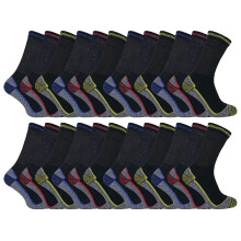 (Dec-14, Sortiert) Sock Snob - 24 Paar weiche atmungsaktive Herren-Arbeitssocken aus Bambus