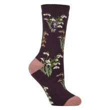 (04-Aug, Schneeglöckchen / Maulbeere) Heat Holders - Damen Winter Thermosocken Extra Warm | Heat Holders | Warm Lustige Bunte Socken