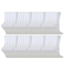 (7-10 Years, Weiß) Sock Snob - 48 Paar Multipack-Socken mit hohem Baumwollanteil für Kinder