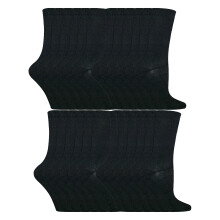 (7-10 Years, Schwarz) Sock Snob - 24 Multipack-Socken mit hohem Baumwollanteil für Jungen und Mädchen
