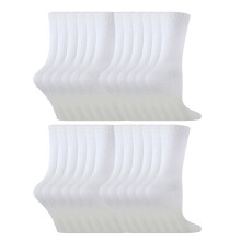 (7-10 Years, Weiß) Sock Snob - 24 Multipack-Socken mit hohem Baumwollanteil für Jungen und Mädchen