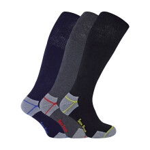 (6-11 UK, 3er-Pack) Sock Snob - Sock Snob - 3 Paar lange kniehohe Arbeitssocken für Herren