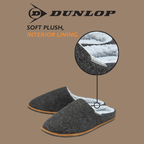 Dunlop (8, Marine) Dunlop - Herren Pantoffeln Mit Plüschfutter Und Memory Schaum 2