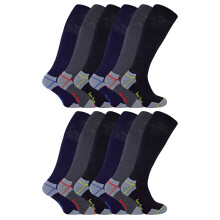 (Dec-14, Sortiert) Sock Snob - 12 Paar kniehohe Herren-Ultimate-Arbeitssocken