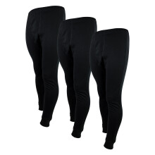 (Medium, Schwarz (X3)) THMO - THMO - 3er Pack Herren Thermo Unterwäsche Hosen | Winter Funktionsunterwäsche