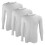 (Large, Weiß (X3)) THMO - THMO - 3er Pack Herren Thermounterwäsche Oberteil 4