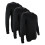 (L, Schwarz (X3)) THMO - THMO - 3er Pack Herren Thermounterwäsche Oberteil 1