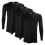 (L, Schwarz (X3)) THMO - THMO - 3er Pack Herren Thermounterwäsche Oberteil 4