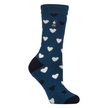 (37-42, Marineherzen) Heat Holders - Gemusterte Thermal Lite-Socken für Damen