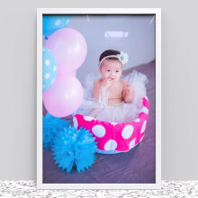 (36"x24" (91.4 x 61 cm), Black) Crown Black White Oak Photo Frame for 91.5 x 61 cm (36x24 Inches) Picture Photo Poster, Hang on wall in both Landscape and Portrait