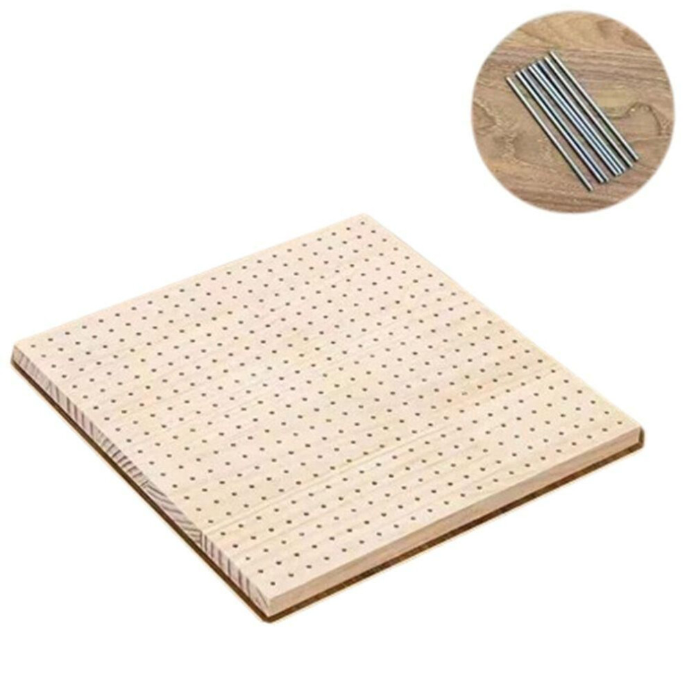 (30x30cm) Square Crochet Blocking Boards Wooden Knitting Board Pottery Clay Base Plug Board  Needlework