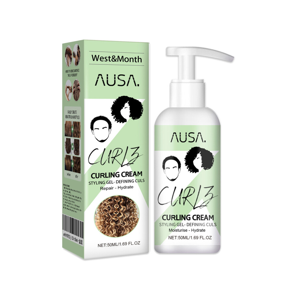 West&Month Curly Hair Elastin, Moisturizing Curly Hair Styling Fluffy Elastic Strong Hair Smoothing Frizz And Hair Care