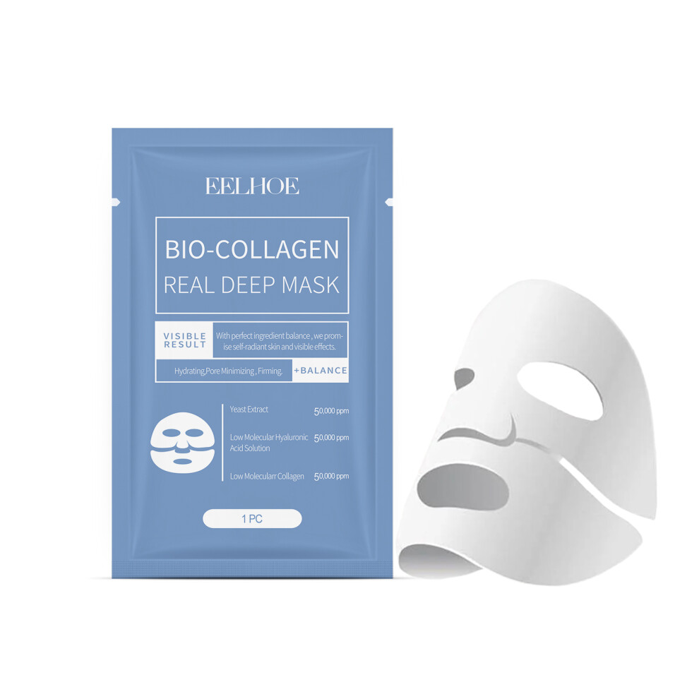 EELHOE Collagen Mask Hydrates And Moisturizes Facial Skin Hydrating And Translucent Collagen Mask