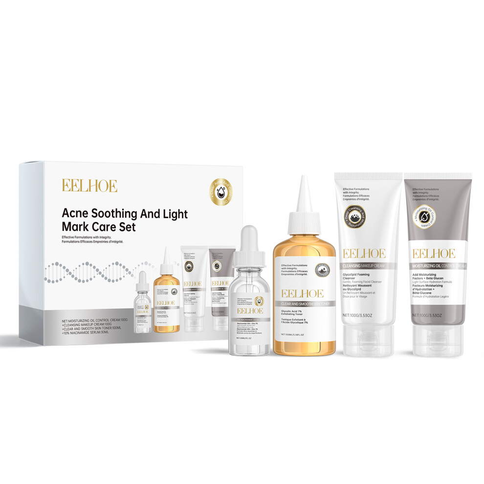 EELHOE Acne Care Set Brightening Skin Gentle Moisturizing Repair Skin Moisturizing facial set