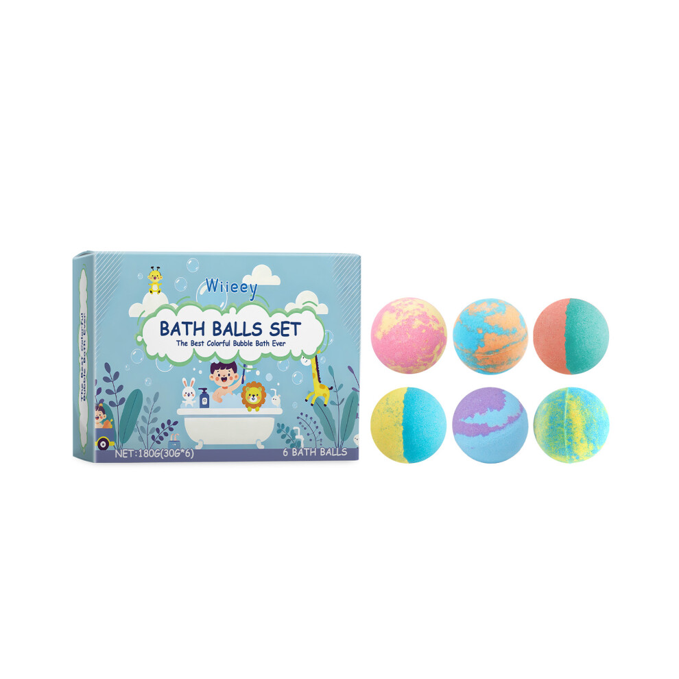Wiieey Children's Bath Bath Ball Children's Bath Moisturizes Bubble Fragrance Plant Fragrance Cleans Skin
