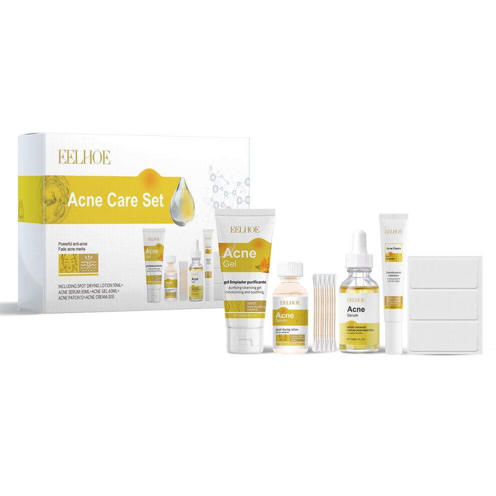 EELHOE Acne Skin Care Set Skin Care For Acne Skin Is Suitable For Moisturizing And Beautify Soft Skin