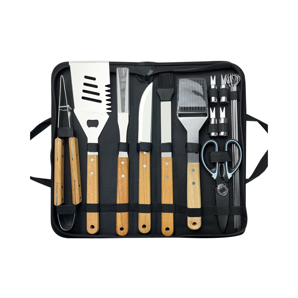 BBQ Utensil Set Stainless Steel Professional Barbecue Accessories Grill Tool with Bag Easy to Carry