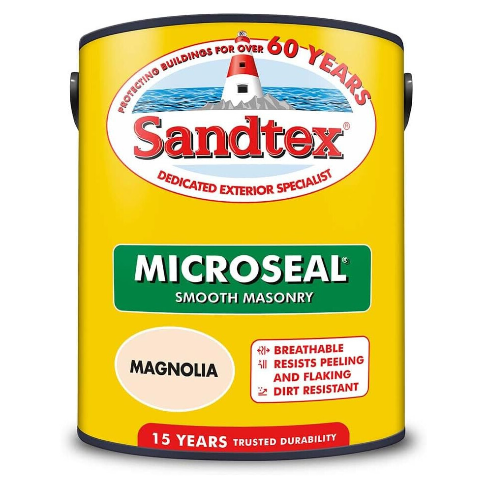 Sandtex Ultra Smooth Masonry Paint 5 Litre Magnolia