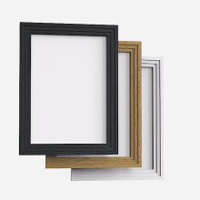 (Oak, 19"x14" (48.3 x 35.6cm)) Traditional 30mm Step Molding Picture Photo Poster Frame Black White Oak A1 A2 A3 A4