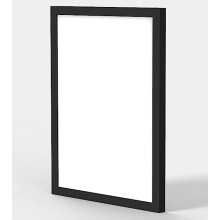 (Black, 18"x9" (45.7 x 22.9cm)) MODERN FLAT 100% WOODEN FRAMES PHOTO PICTURE POSTER FRAME LARGE PREMIUM QUALITY 6 COLOURS MULTIPLE SIZES