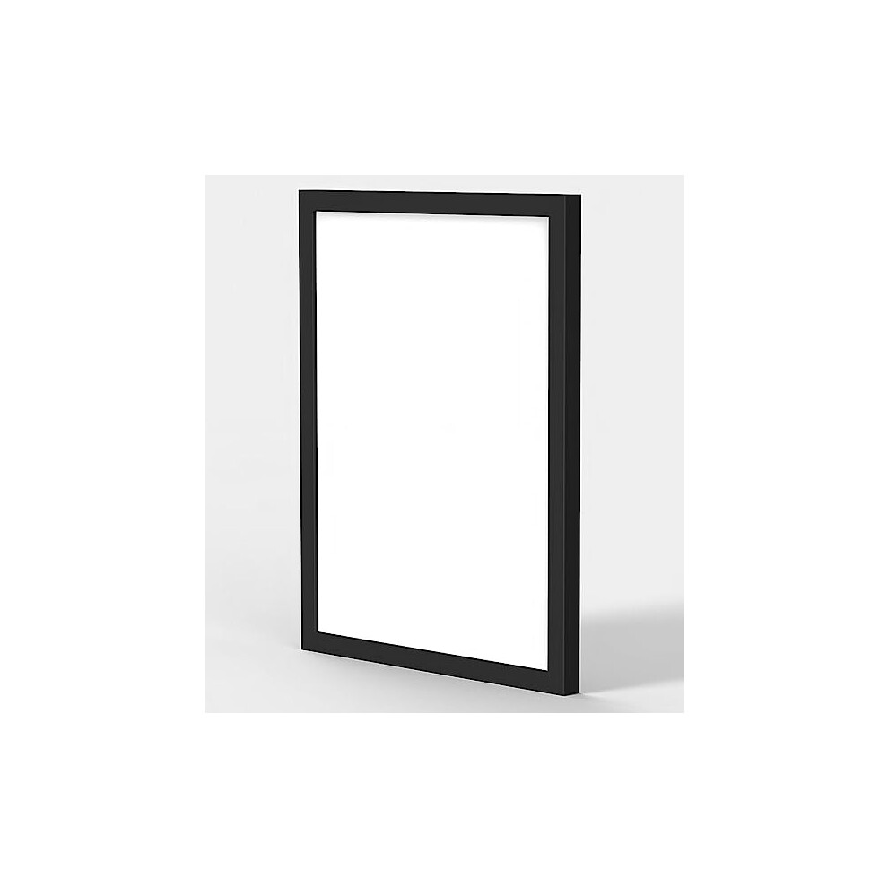 (Black, 30"x20" (76.2 x 50.8cm)) MODERN FLAT 100% WOODEN FRAMES PHOTO PICTURE POSTER FRAME LARGE PREMIUM QUALITY 6 COLOURS MULTIPLE SIZES