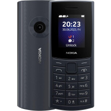 Nokia 110 4G Feature Phone with 4G, Camera, Bluetooth, FM radio, MP3 player, MicroSD, Long-Lasting Battery, and Pre-loaded Games, Dual Sim - Blue