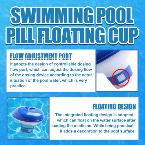 OEM Pool Float Automatic Dosing Device Pool Float Effervescent Tablet Float Cup Pool Float Automatic Dosing Device Float 2