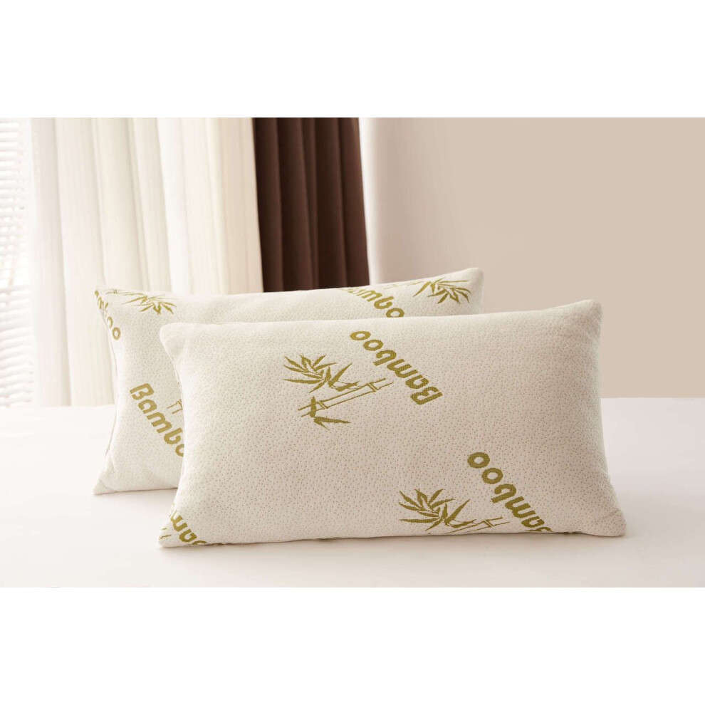Bamboo Contour Memory Foam Soft yet Firm Orthopedic Cervical Pillow