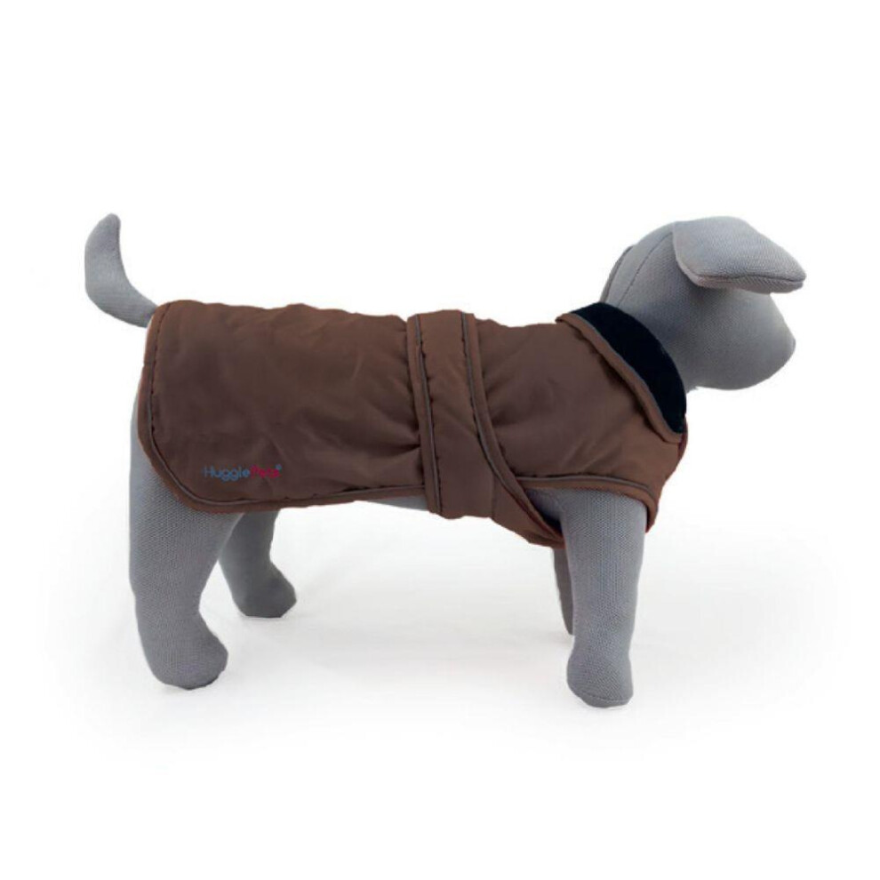 Photos - Dog Clothing HugglePets   Arctic Armour Dog Coat - Chocolate Brown (X-Small)