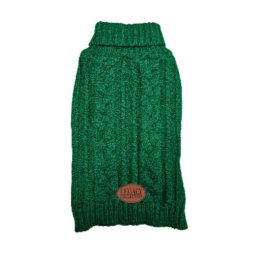 HugglePets (Medium, Khaki) HugglePets Legacy Cable Knit Dog Jumper