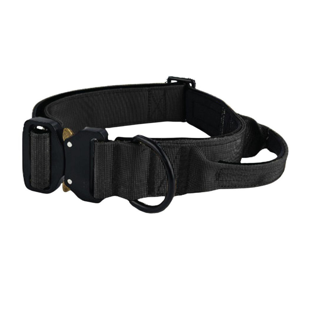 Hugglepets (Large, ) Tactical K9 Endurance Dog Collar Black