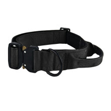 (Small, Black) HugglePets Tactical K9 Endurance Dog Collar
