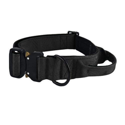 HugglePets (Small, Black) HugglePets Tactical K9 Endurance Dog Collar