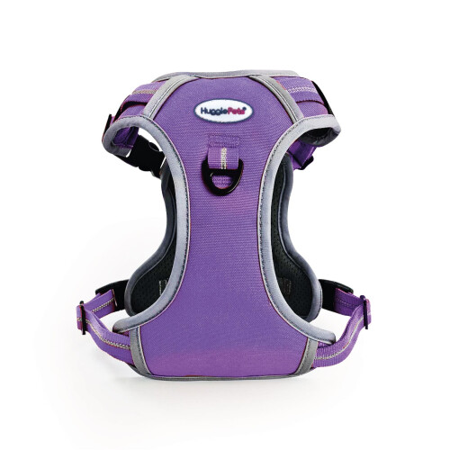 HugglePets (Medium, Purple) HugglePets Activity & Travel Dog Harness