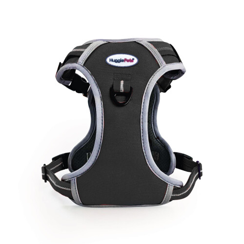 HugglePets (Small, Black) HugglePets Activity & Travel Dog Harness