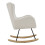 Living And Home Comfy Sherpa Upholstered Rocking Accent Chair 4