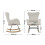 Living And Home Comfy Sherpa Upholstered Rocking Accent Chair 6