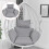 Living And Home Egg Hanging Chair Cushion Replacement Cotton Filled 2