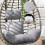 Living And Home Egg Hanging Chair Cushion Replacement Cotton Filled 1