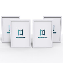 (White, A5 (21.1 x 14.7cm)) White Photo Picture Frame Flat Wooden Poster Frame A1 A2 A3 A4 A5 All Size