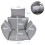 Living And Home Egg Hanging Chair Cushion Replacement Cotton Filled 6
