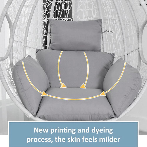Living And Home Egg Hanging Chair Cushion Replacement Cotton Filled 2